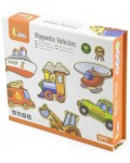 Игрален комплект Viga - Магнитни превозни средства