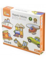 Игрален комплект Viga - Магнитни превозни средства