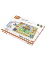 Игрален комплект Viga - Мозайка за концентрация, с пинсети
