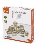 Игрален комплект Viga - Огледални блокове, 24 части