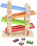 Игрален комплект Viga Toys – Писта с колички