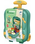 Игрален комплект Yifeng - Кухня в куфарче с колелца 