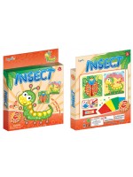 Игрален комплект за Color Day - Оцветяване с мозайка, Гъсеница и пеперуда