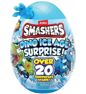 Игрален комплект Zuru Smashers - Dino Ice Age: Голямо динозавърско яйце, със син крак Игрален комплект Zuru Smashers - Dino Ice Age: Голямо динозавърско яйце, със син крак