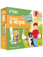 Интерактивен комплект Tolki - Говореща писалка с книга „Учене с игра“
