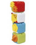 Интерактивна играчка Chicco - Мултифункционални кубчета, 4 броя