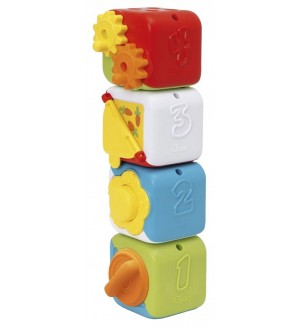 Интерактивна играчка Chicco - Мултифункционални кубчета, 4 броя