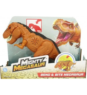 Интерактивна играчка Dragon-I Toys Mighty Megasaur - Динозавър, Bend & Bite, асортиемнт