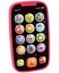 Интерактивна играчка Hola Toys - Моят първи смартфон, розов