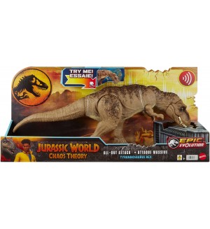 Интерактивна играчка Jurassic World Chaos Theory - T-Rex, със звуци