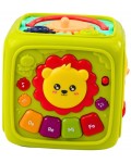 Интерактивна играчка  Lean Toys - Oбразователен куб Лъвче