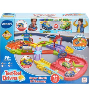 Интерактивна играчка Vtech Toot-Toot Drivers - Състезателна писта