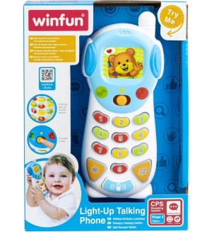 Интерактивна играчка WinFun - Телефон, със звук и светлини