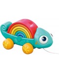 Интерактивна играчка за дърпане Hola Toys - Rainbow Chameleon