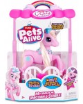 Интерактивна играчка Zuru Pets Alive - Еднорог с конюшня
