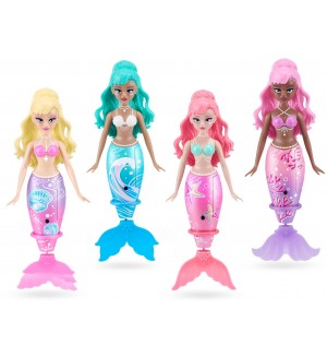 Интерактивна кукла Zuru Pets Alive - Magic Swimming Mermaid, 15 cm, асортимент