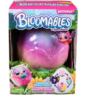 Интерактивна плюшена играчка Hatchimals Bloomables - Kittyfly, розова Интерактивна плюшена играчка Hatchimals Bloomables - Kittyfly, розова