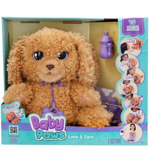 Интерактивна плюшена играчка IMC Toys - Бебе куче Baby Paws  Интерактивна плюшена играчка IMC Toys - Бебе куче Baby Paws