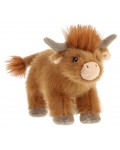 Интерактивна плюшена играчка Keel Toys Keeleco - Стояща планинска крава със звук, 15 cm