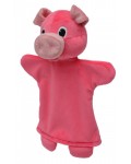 Интерактивна кукла за театър Moravska - Прасенце със звук, 26 cm