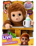 Интерактивно бебе Moose Little Live Pets - Mango, маймуна