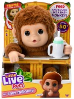 Интерактивно бебе Moose Little Live Pets - Mango, маймуна