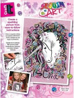 Творчески комплект KSG Crafts – Изкуство с пайети, Еднорог