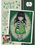 Творчески комплект KSG Crafts Sequin Art Gorjuss – Изкуство с пайети, Шалът