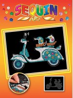 Творчески комплект KSG Crafts Sequin Art – Изкуство с пайети, Скутер