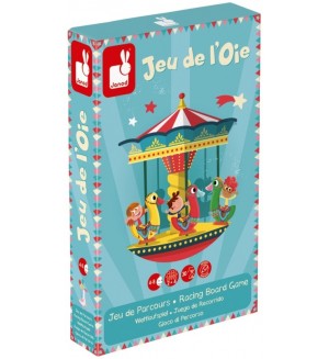 Детска настолна игра Janod Carrousel - Игра на гъската