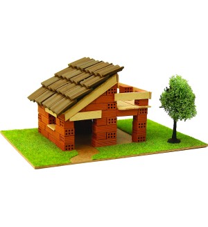 Сглобяем модел Domus Kits - Къща с истински тухли, комплект за начинаещи 3