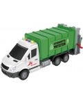 Камион за боклук Raya Toys - Truck Car с карти за сортиране, музика и светлини, 1:16