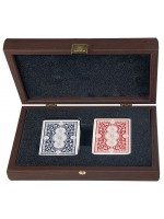 Карти за игра Manopoulos - В дървена кутия, тъмен орех