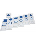 Карти Acool Toy - С геометрични фигури за Монтесори геометричен шкаф