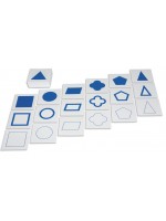 Карти Acool Toy - С геометрични фигури за Монтесори геометричен шкаф