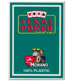 Карти Modiano Poker Index Casino - зелен гръб