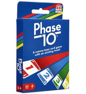 Карти за игра Mattel - Uno, Phase 10