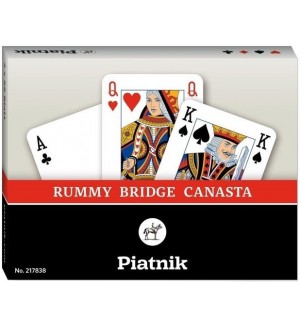 Карти за игра Piatnik - 2 тестета, Реми, Бридж, Канаста