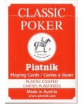 Карти за игра Piatnik - Classic Poker, червени