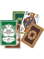 Карти за игра Piatnik - модел Bridge-Poker-Whist, цвят кафяви