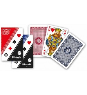 Карти за игра Piatnik - покер, бридж, канаста 1199, цвят червени