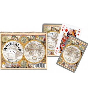 Карти за игра Piatnik - World Map, 2x тестета