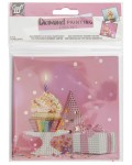 Карти за рисуване с мъниста Grafix - Рожден ден, 2 броя, 13 х 13 cm