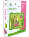 Картина с бухал от картон Andreu Toys