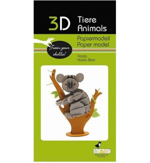 Картонен 3D модел за сглобяване Fridolin - Коала Картонен 3D модел за сглобяване Fridolin - Коала
