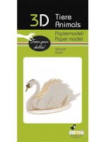 Картонен 3D модел за сглобяване Fridolin - Лебед Картонен 3D модел за сглобяване Fridolin - Лебед