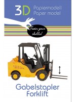 Картонен 3D модел за сглобяване Fridolin - Мотокар Картонен 3D модел за сглобяване Fridolin - Мотокар