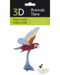Картонен 3D модел за сглобяване Fridolin - Папагал Ара
