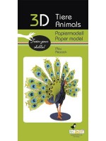 Картонен 3D модел за сглобяване Fridolin - Паун Картонен 3D модел за сглобяване Fridolin - Паун