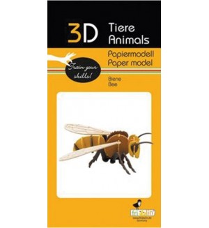 Картонен 3D модел за сглобяване Fridolin - Пчела Картонен 3D модел за сглобяване Fridolin - Пчела